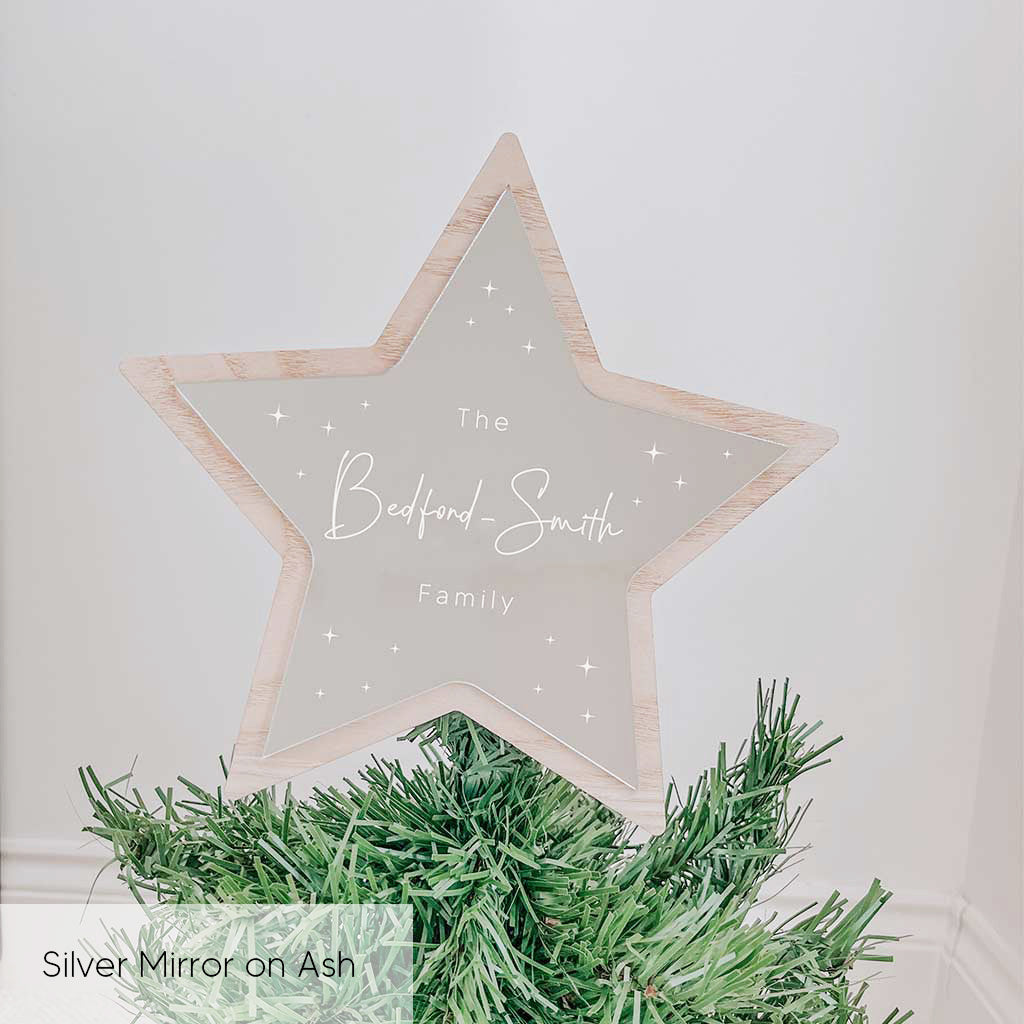 Mirrored Christmas Tree Star