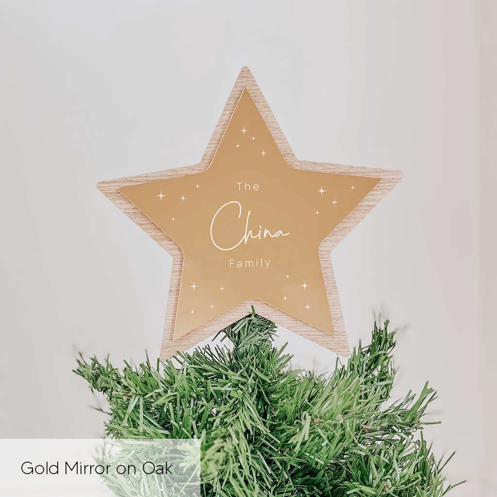 Mirrored Christmas Tree Star