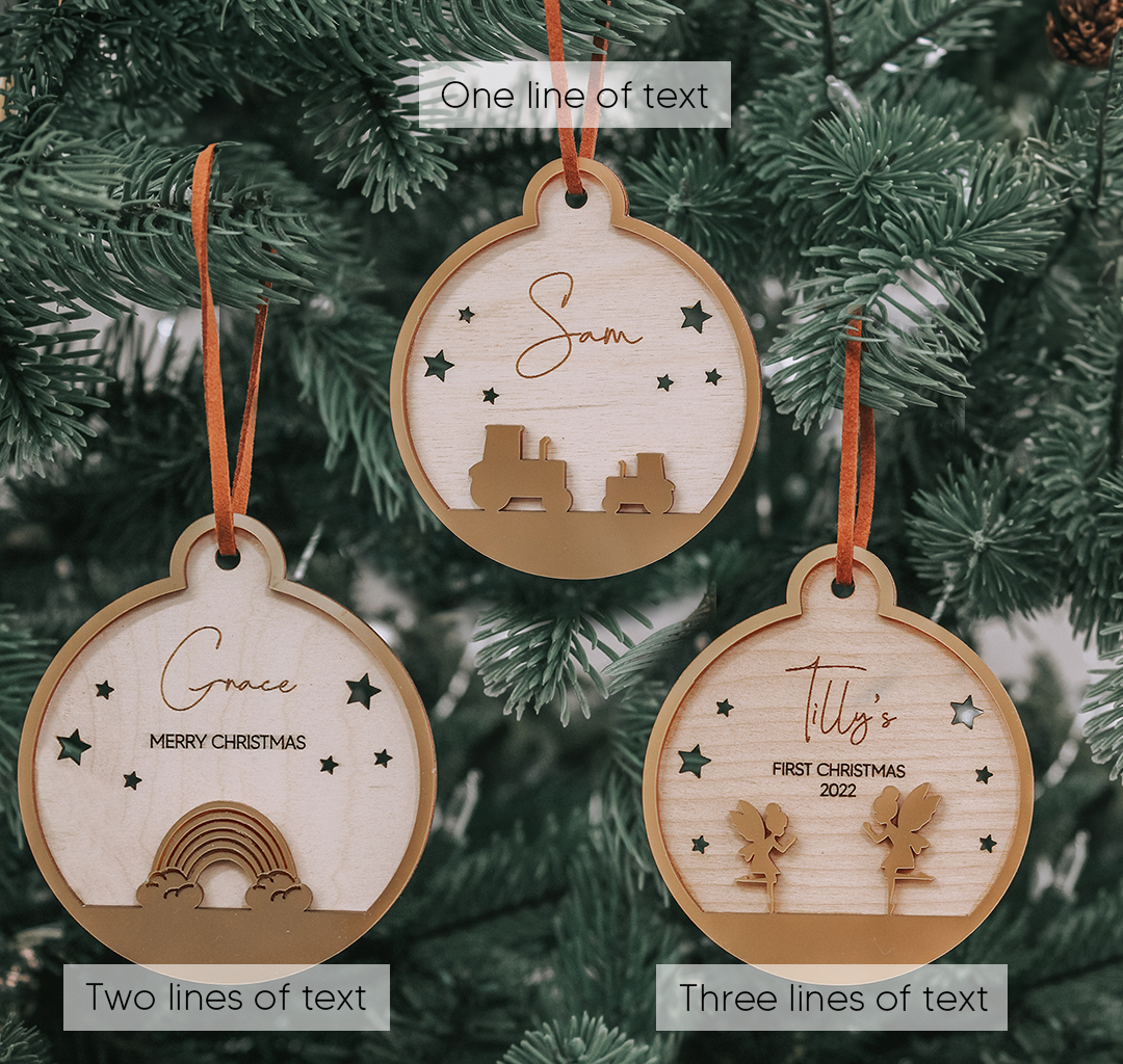 Confetti Personalised Bauble