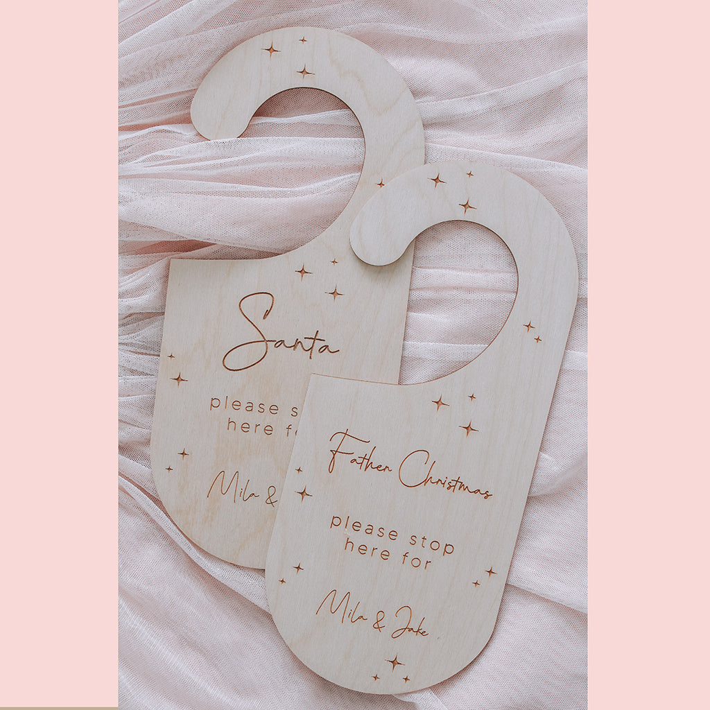 Santa Stop Here Door Hanger
