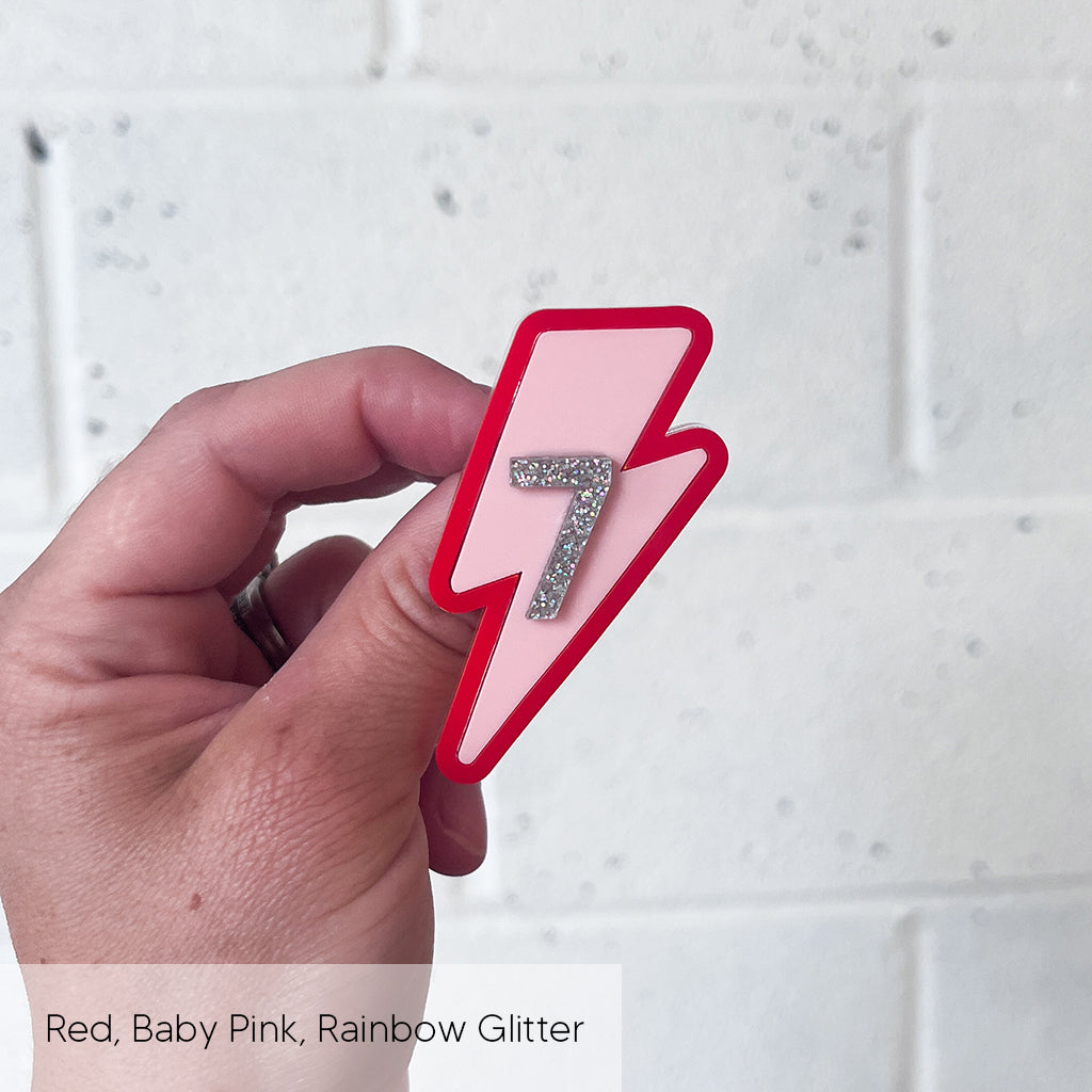Lightening Birthday Badge
