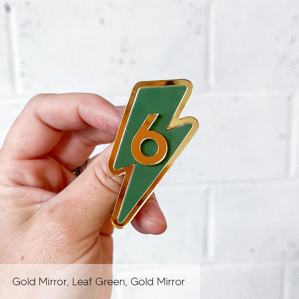 Lightening Birthday Badge