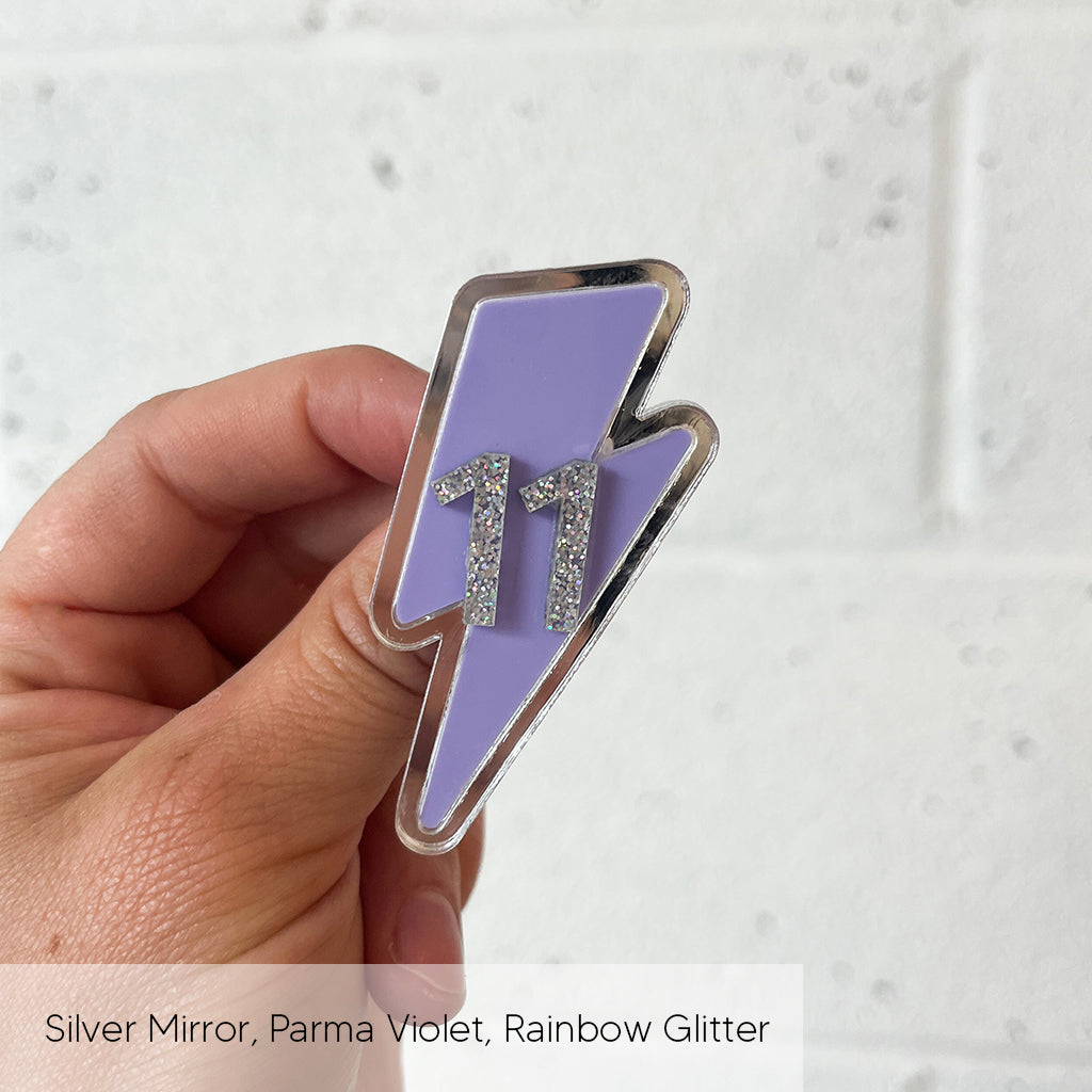 Lightening Birthday Badge