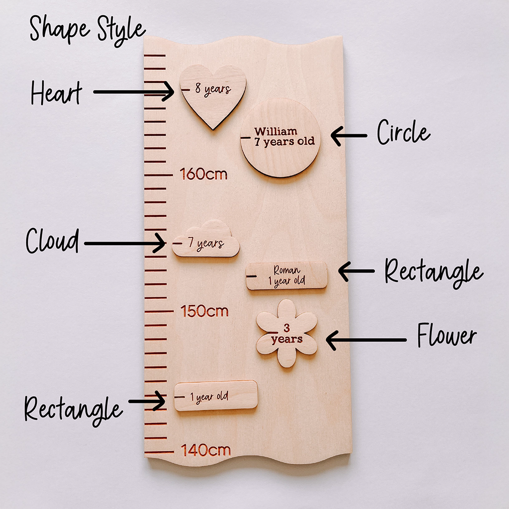 Growth Chart Markers - Rectangle