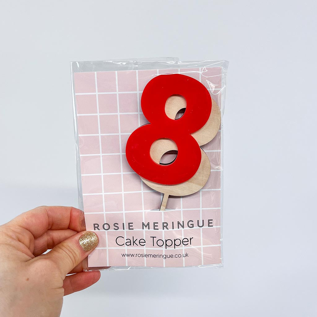8 Cake Topper