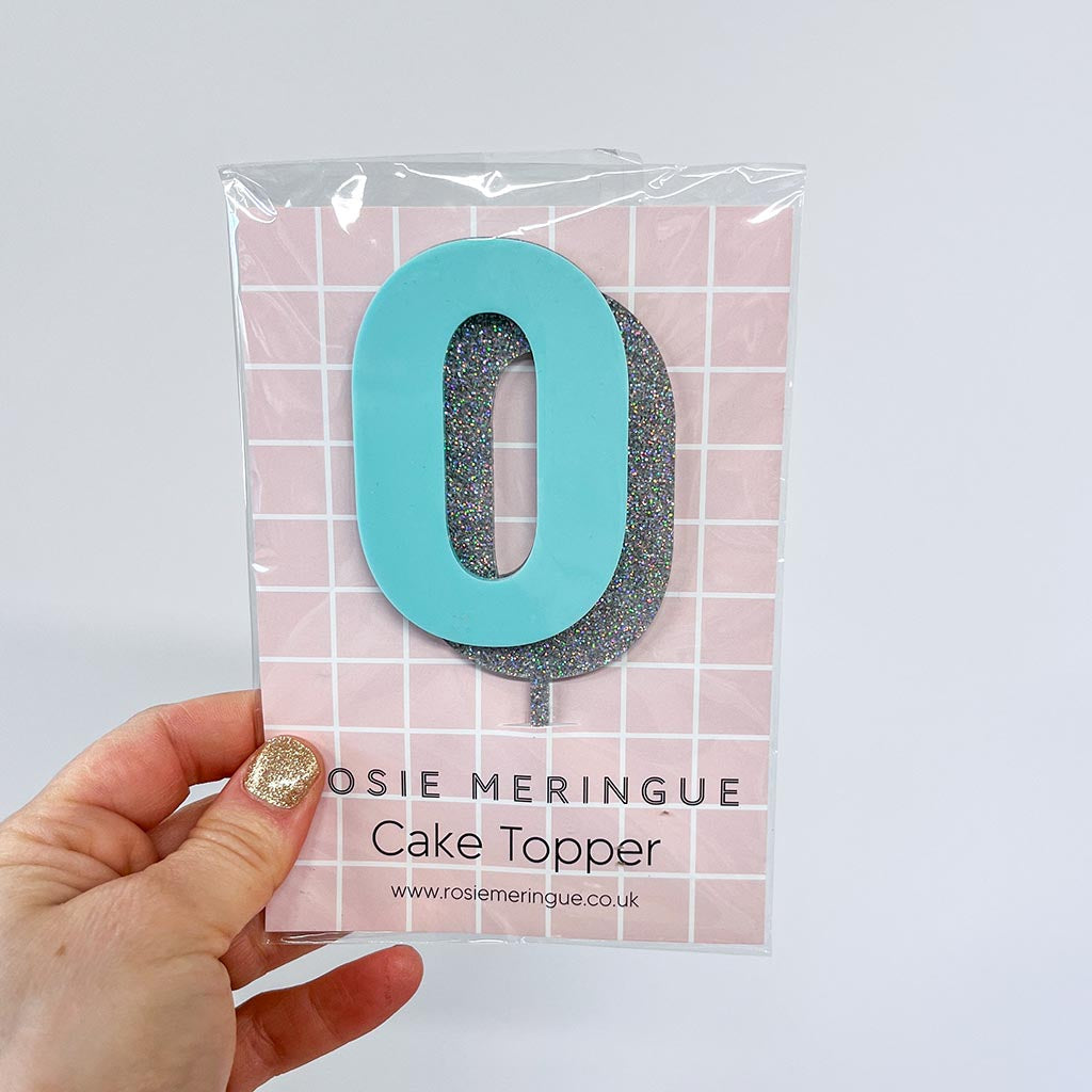 0 Cake Topper