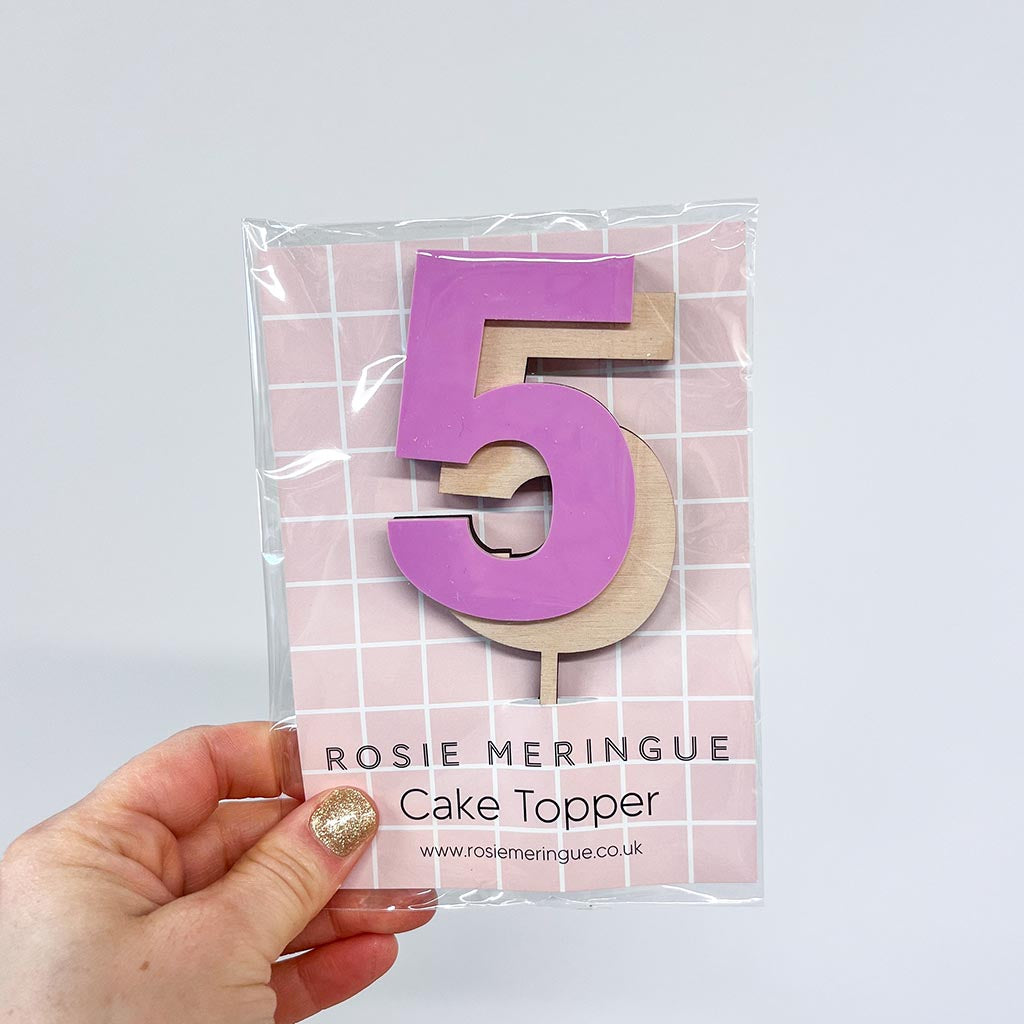 5 Cake Topper