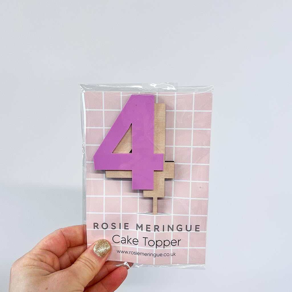 4 Cake Topper