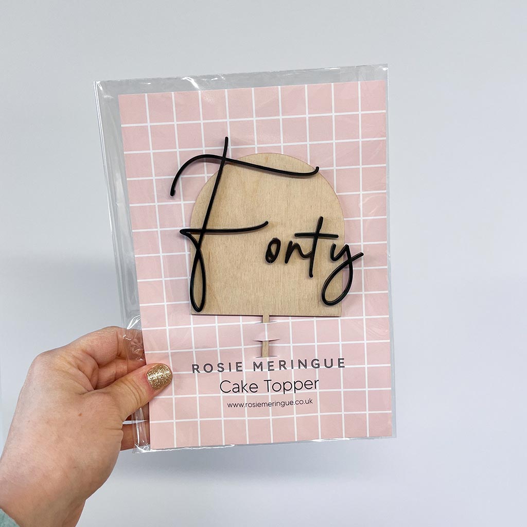 Forty Cake Topper
