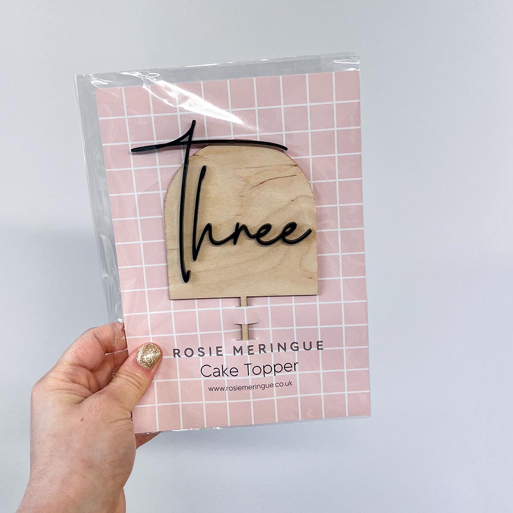 Three Cake Topper