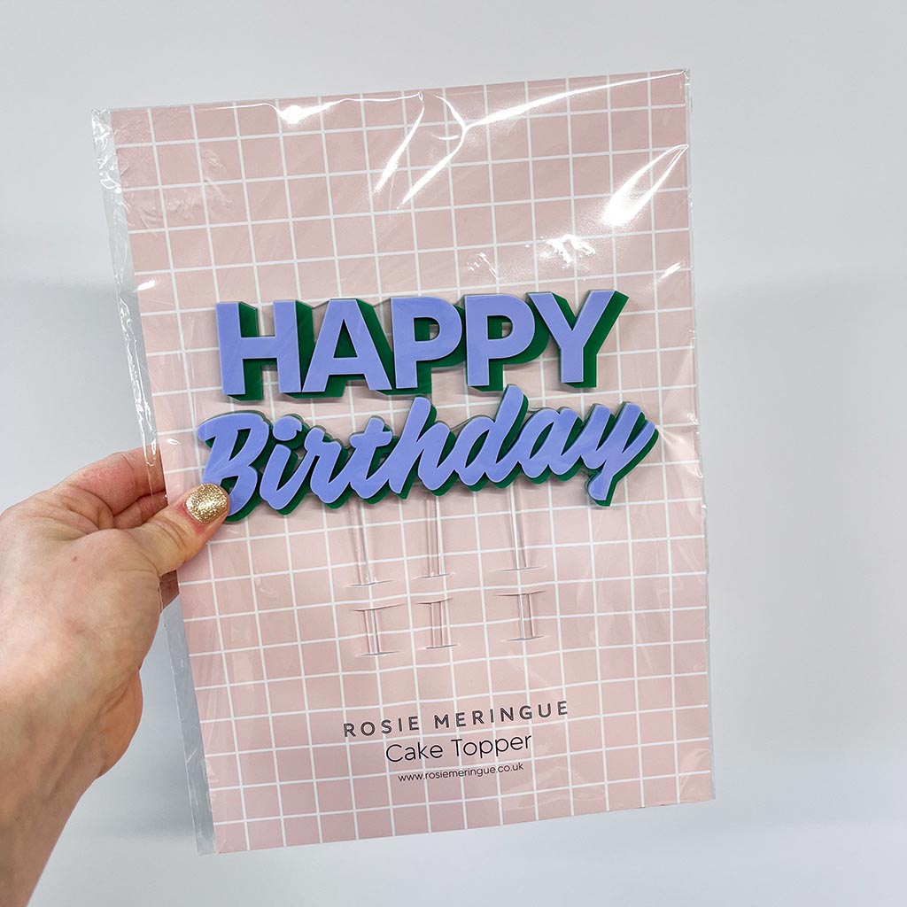 Happy Birthday Cake Topper