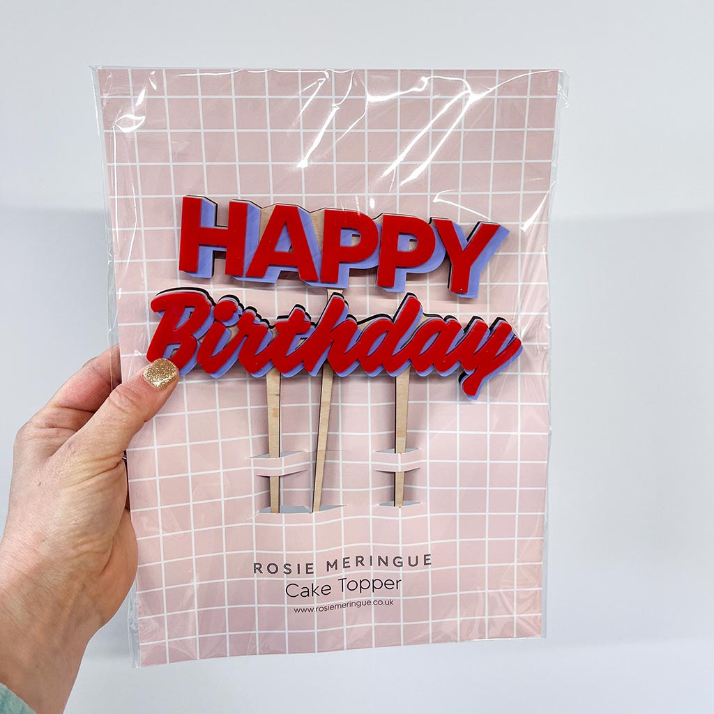 Happy Birthday Cake Topper