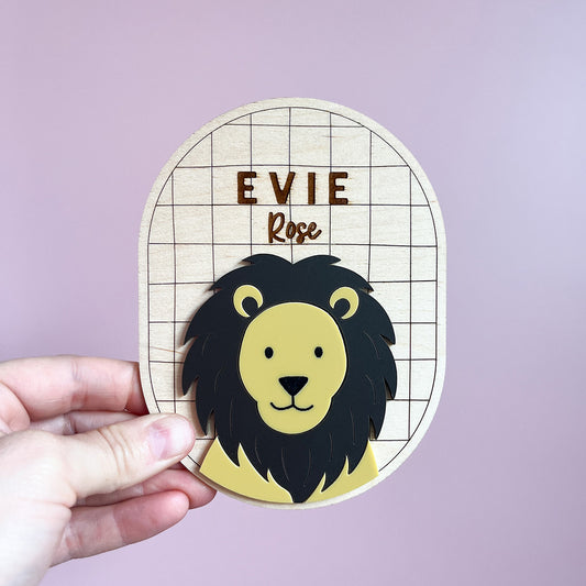 Safari Name Plaque Oval