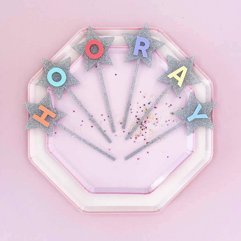Hooray Cake Toppers