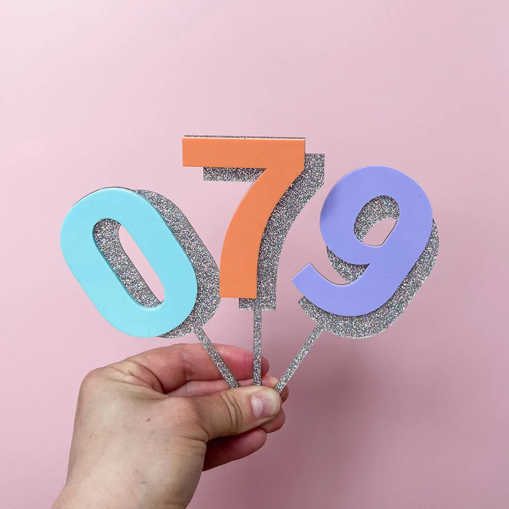 Number Cake Topper