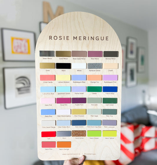 Small Number Cake Topper Acrylic