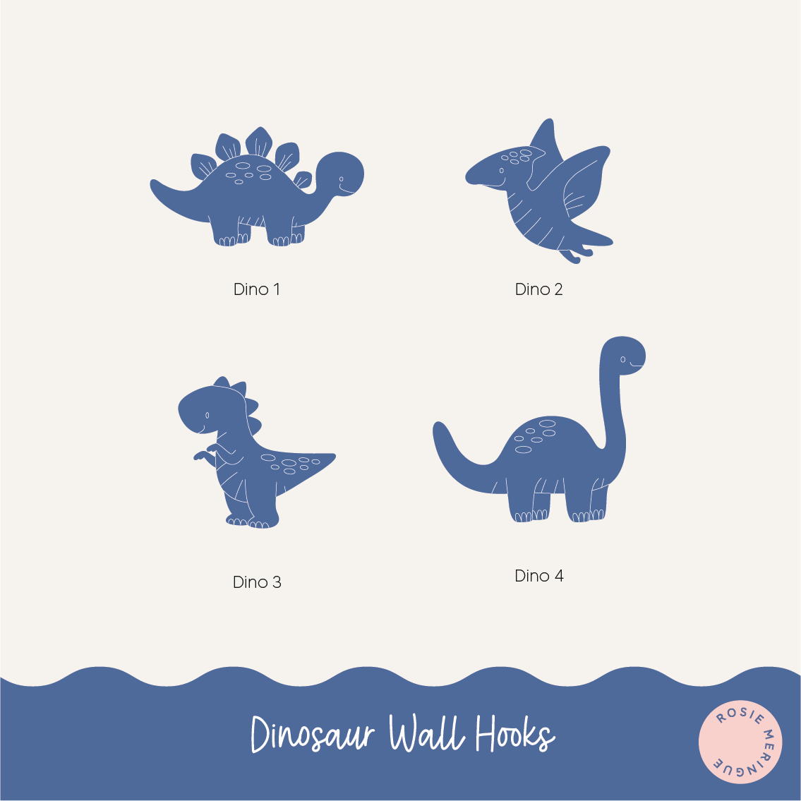 Dinosaur Wall Hooks