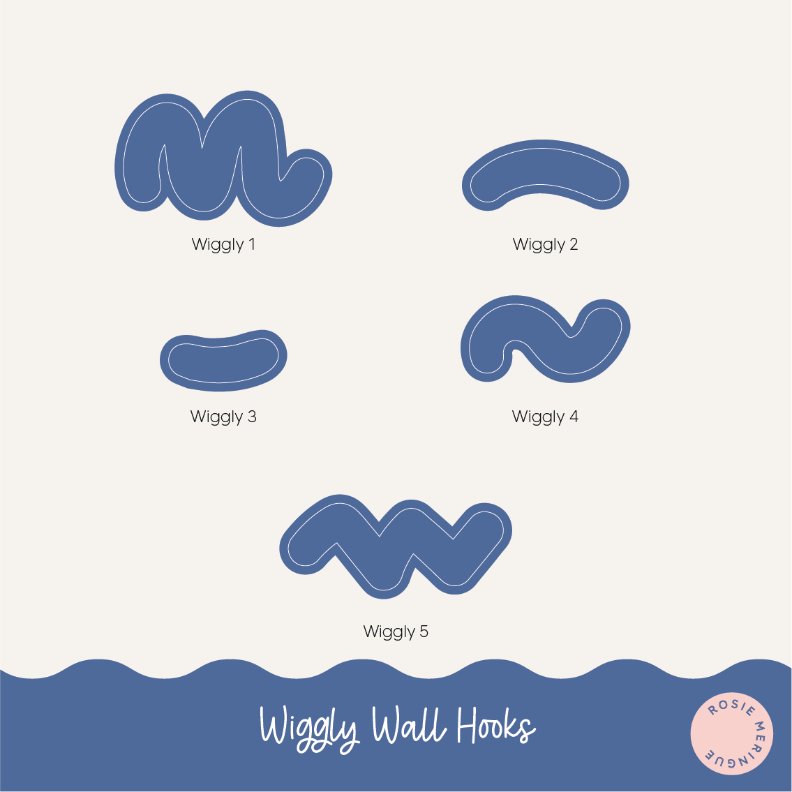 Wiggly Acrylic Wall Hook