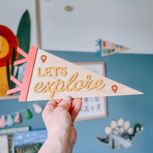 lets explore pennant flag custom bespoke