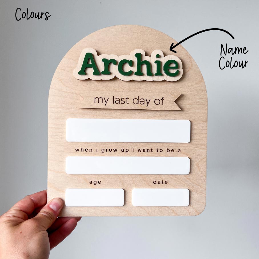 Back to School Boards - Plain