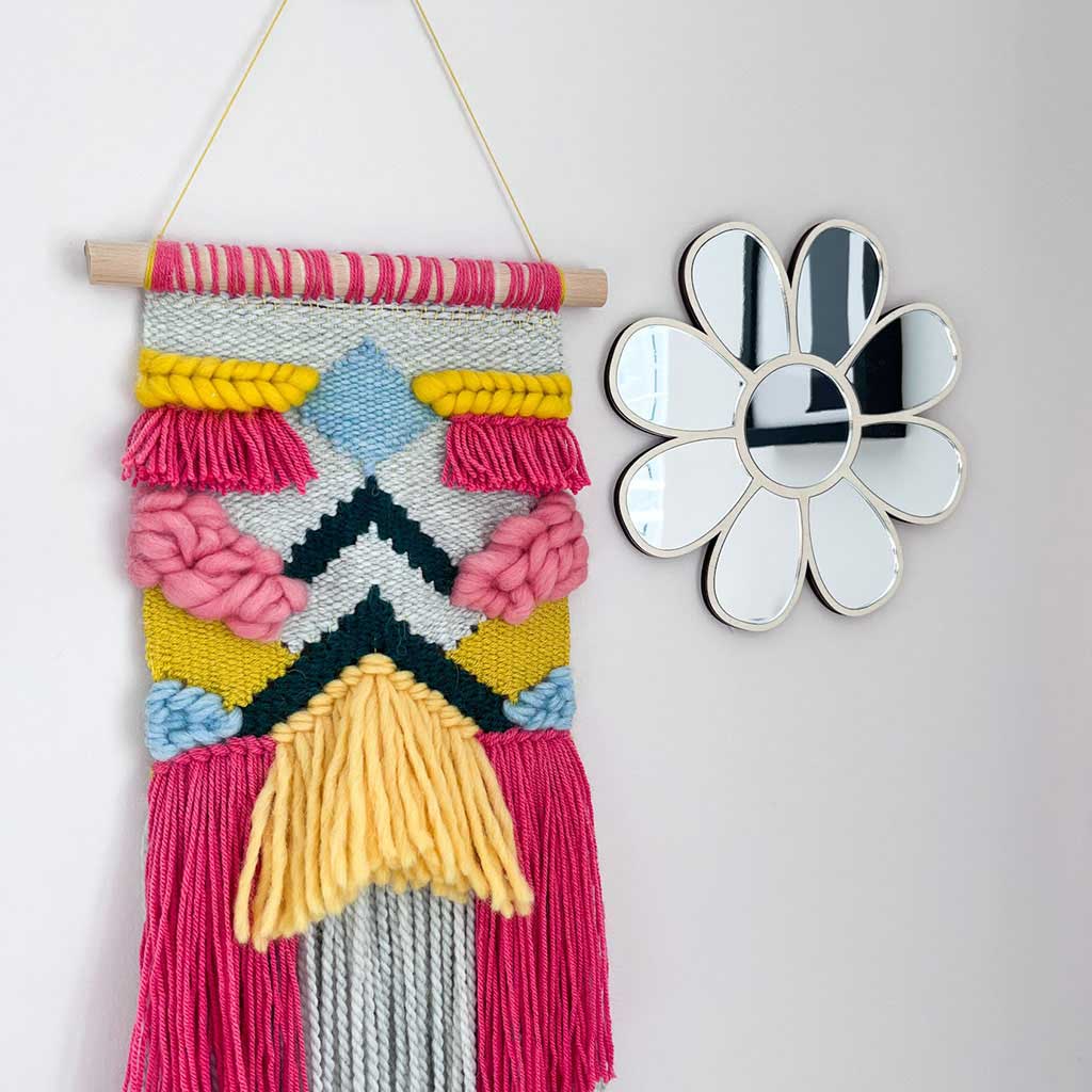 flower mirror nursery kids room