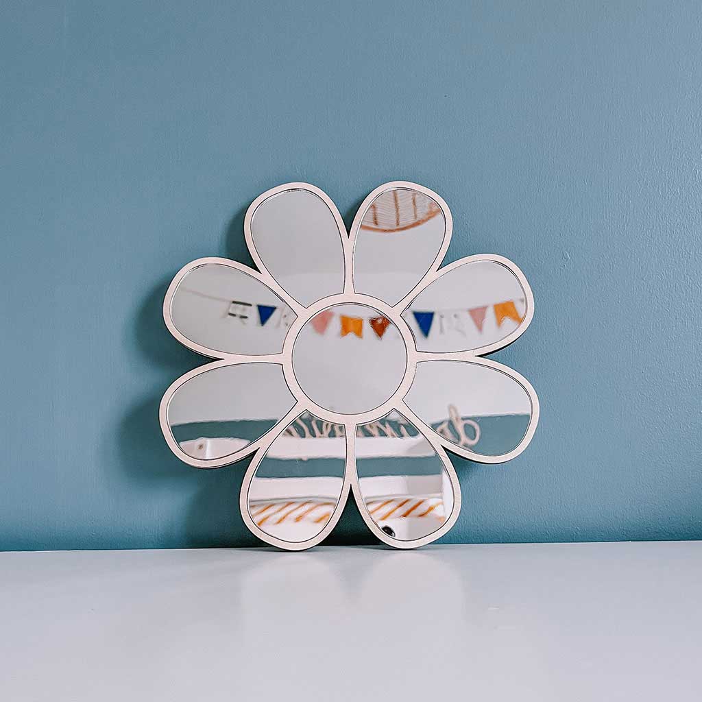 flower mirror girls bedroom