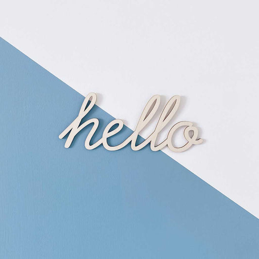 Hello Wall Sign