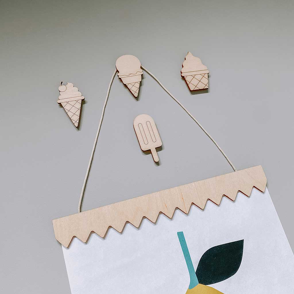 Ice Cream Wall Hooks