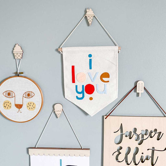 Ice Cream Wall Hooks