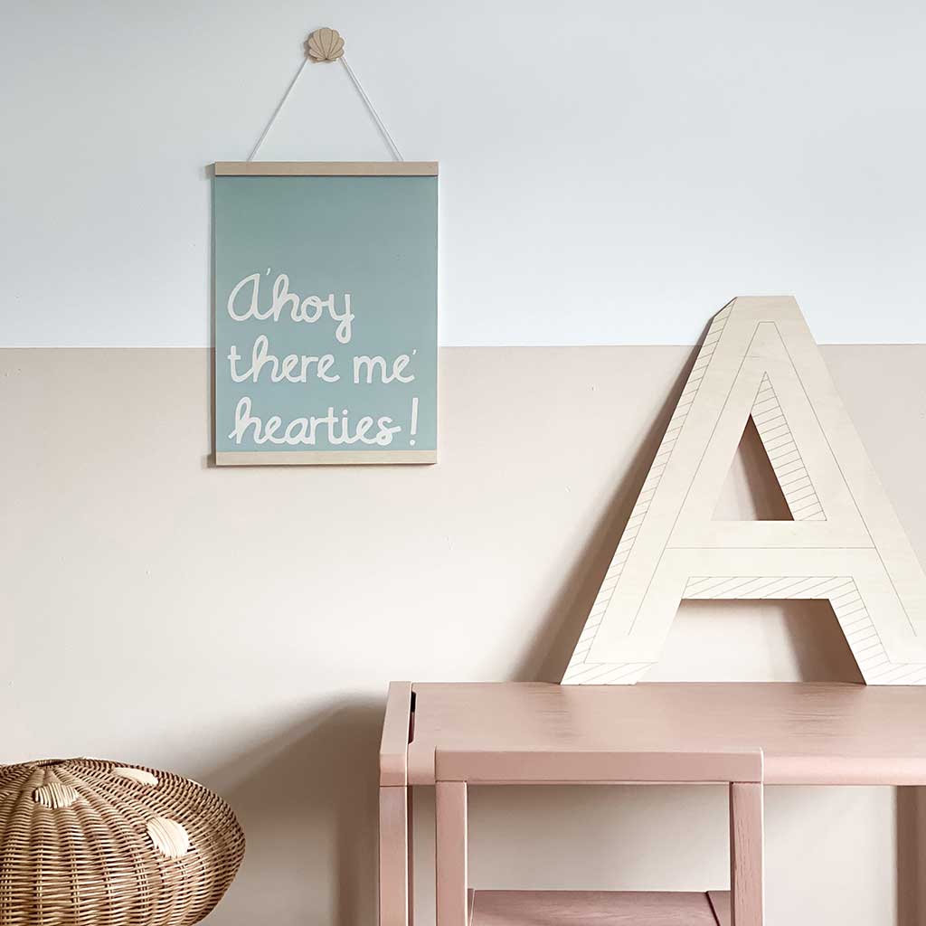 large wooden wall letters nursery