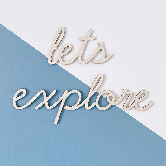 Lets Explore Wall Sign