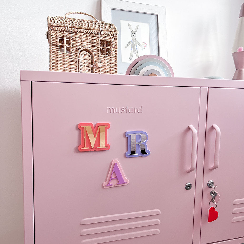 Magnetic Locker Letters Script