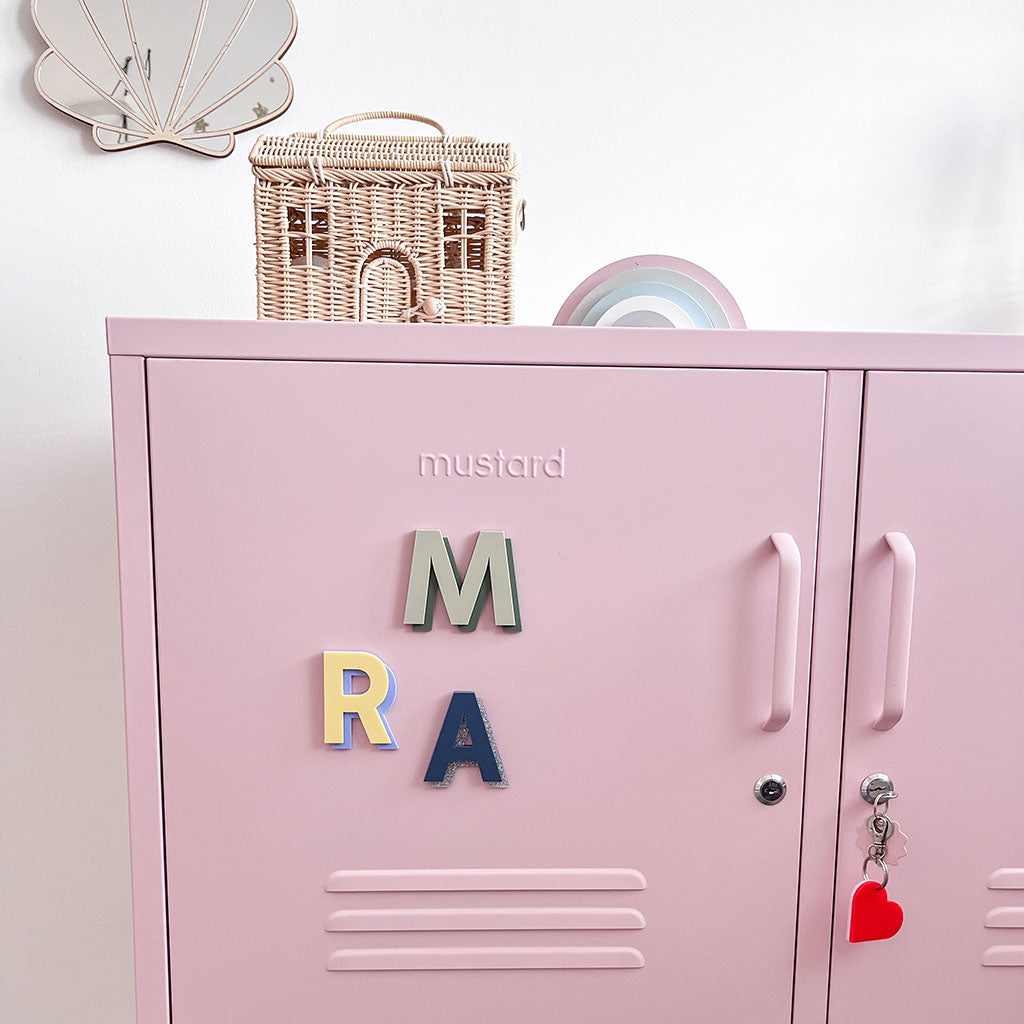 Magnetic Locker Letters Script