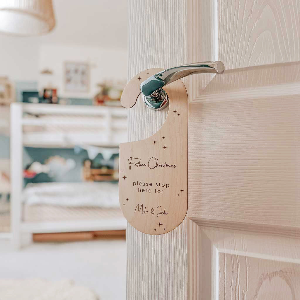 Santa Stop Here Door Hanger
