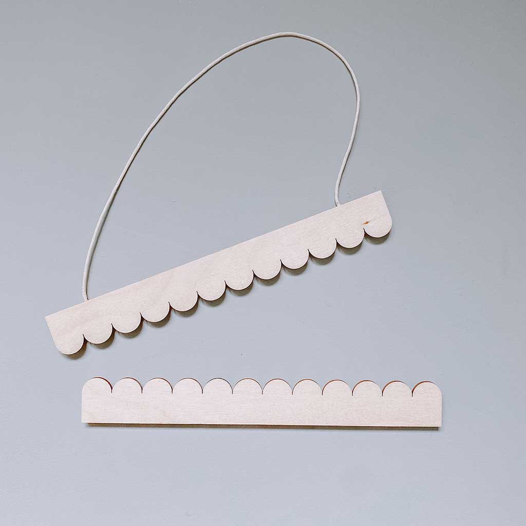 scalloped magnetic hanger poster a3 a4