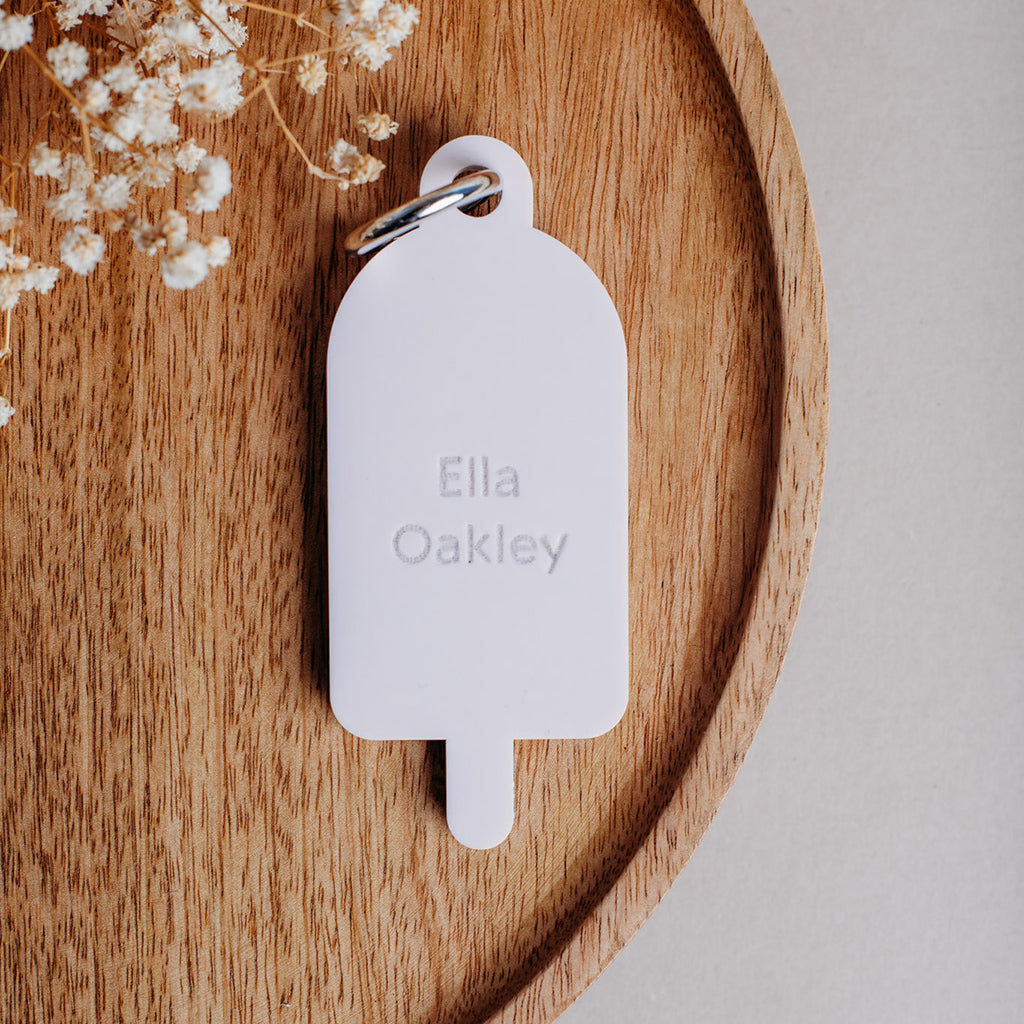 Flower Personalised Keyring