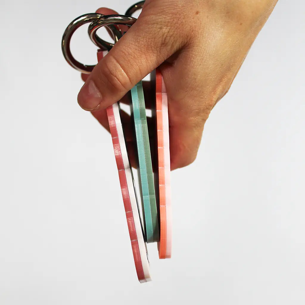 Large Triple Layered Keyring