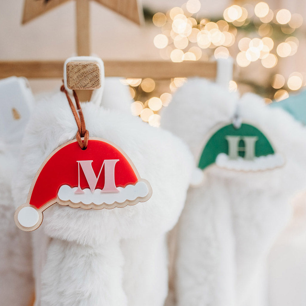 Santa Hat Personalised Bauble