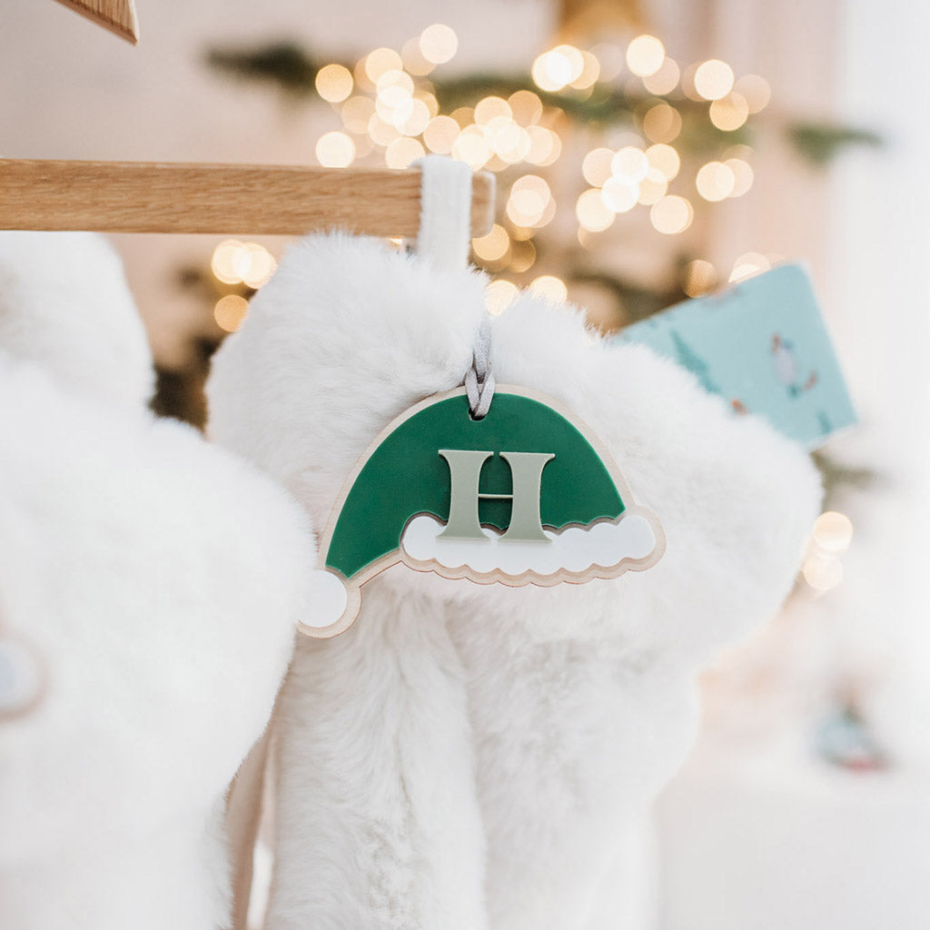 Santa Hat Personalised Bauble