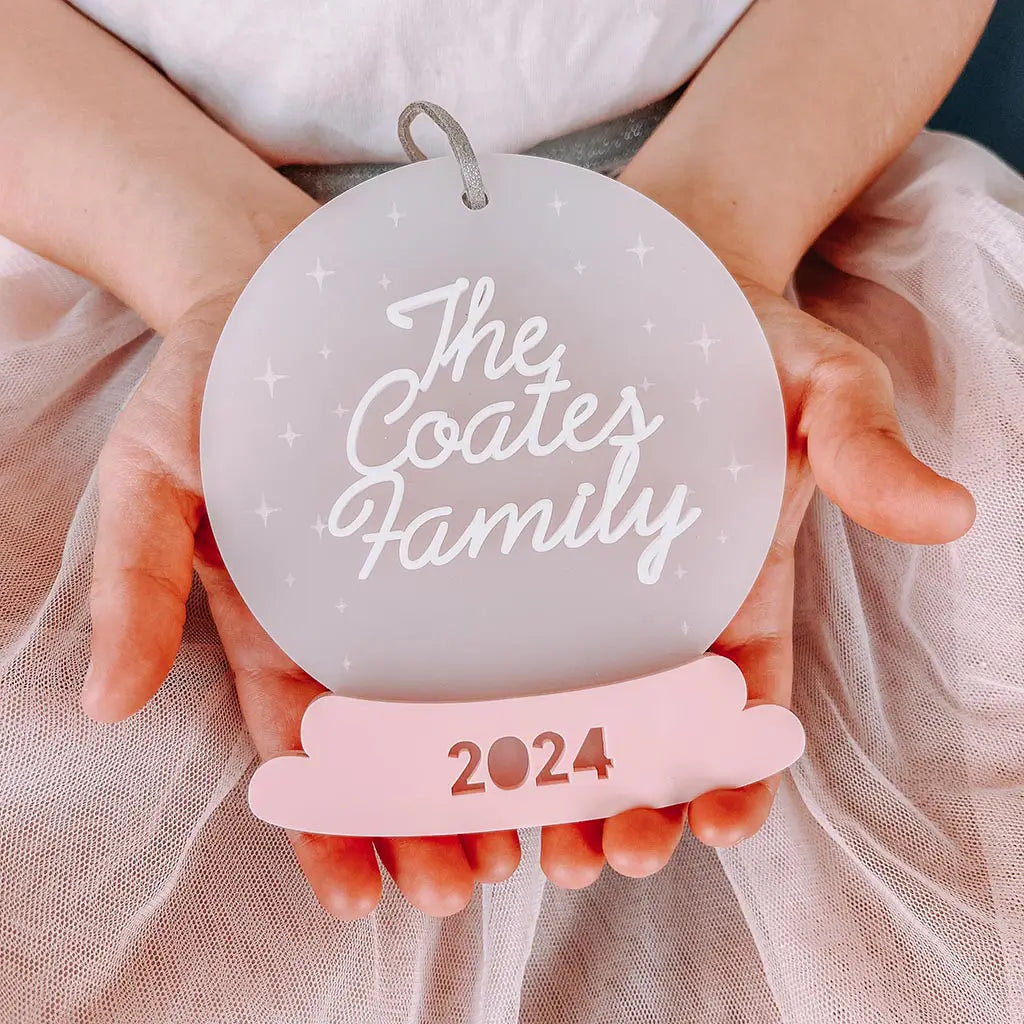 Family Snow Globe Bauble