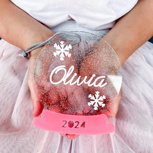 Snowflake Snow Globe Bauble