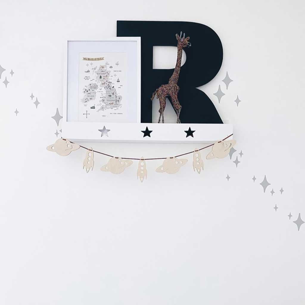 Rocket and Planet Garland