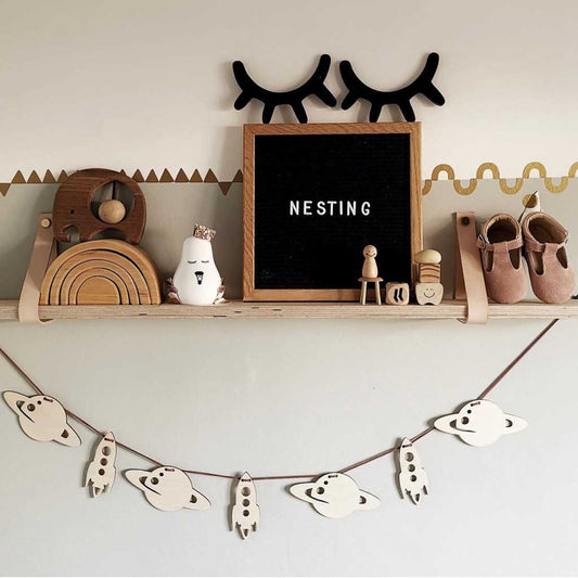 Rocket and Planet Garland