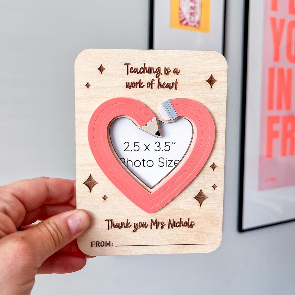 Personalised Teacher Photo/Art Frame