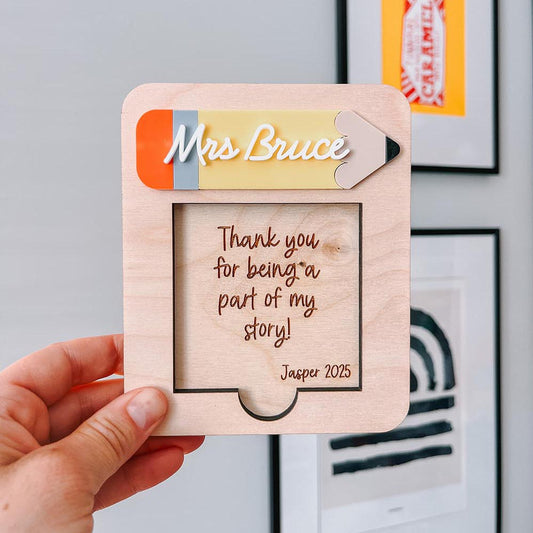 Personalised Teacher Post it Note Pad