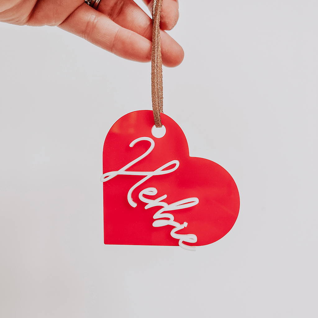 Valentines Heart Keyring/Tag