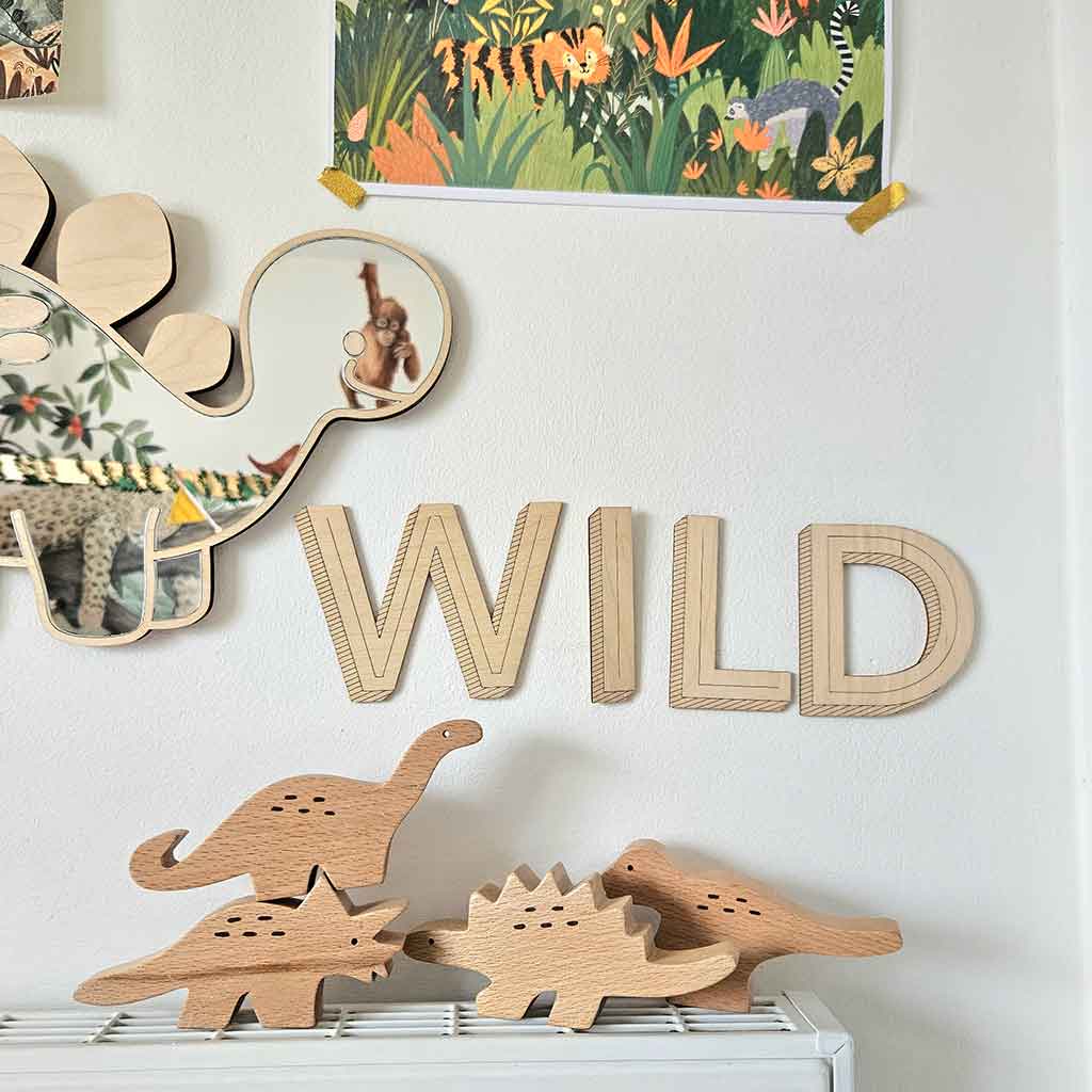 Small Striped Letters/Numbers