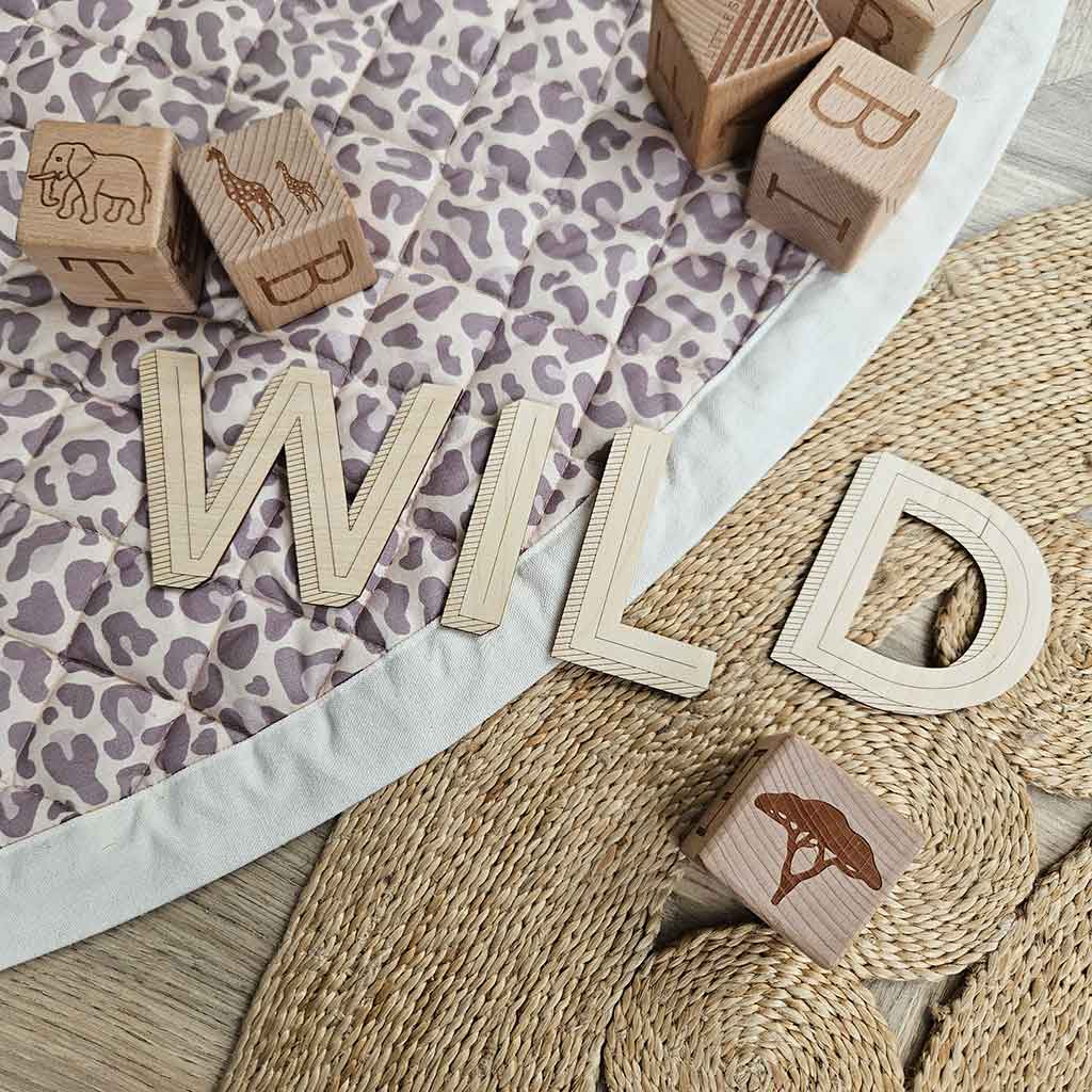 Medium Striped Letters/Numbers
