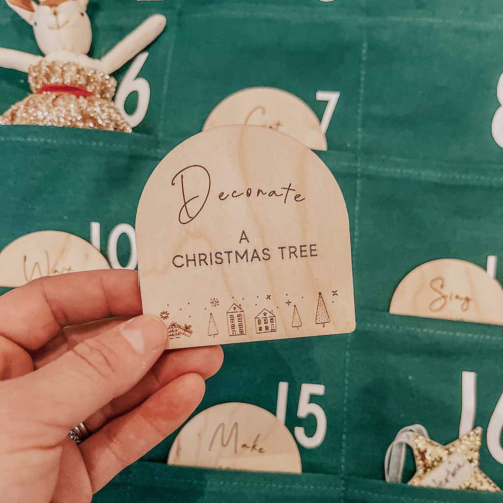 Wooden Advent Calendar Activity Cards