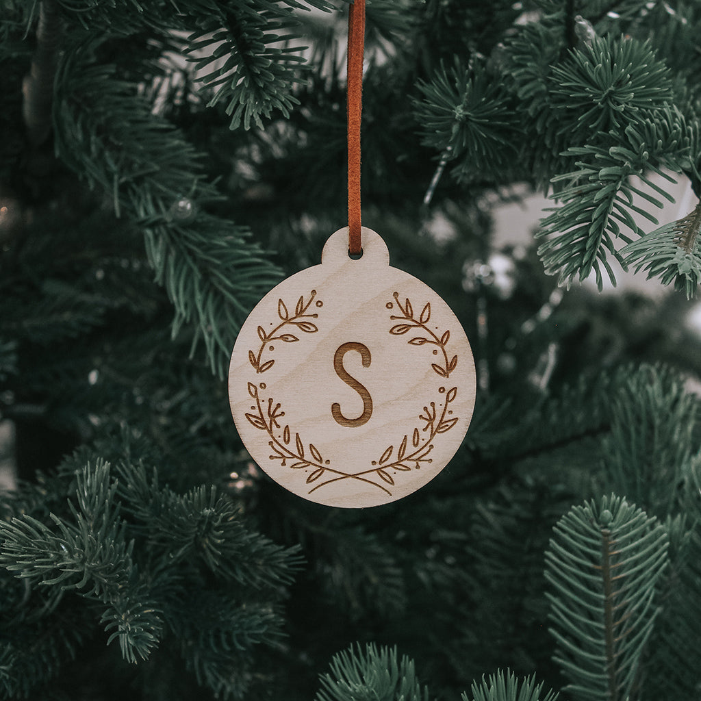 Letter Bauble Engraved